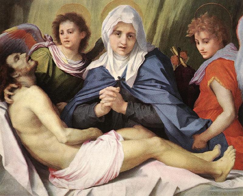 Andrea del Sarto Lamentation of Christ gg Norge oil painting art
